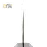 二唐刃物鍛造所 暗紋 SG2 レインドロップダマスカス 文化 180mm バーチバール柄