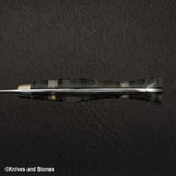 二唐刃物鍛造所 暗紋 SG2 レインドロップダマスカス ペティ 150mm