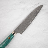 二唐刃物鍛造所 暗紋 SG2 レインドロップダマスカス ペティ 150mm