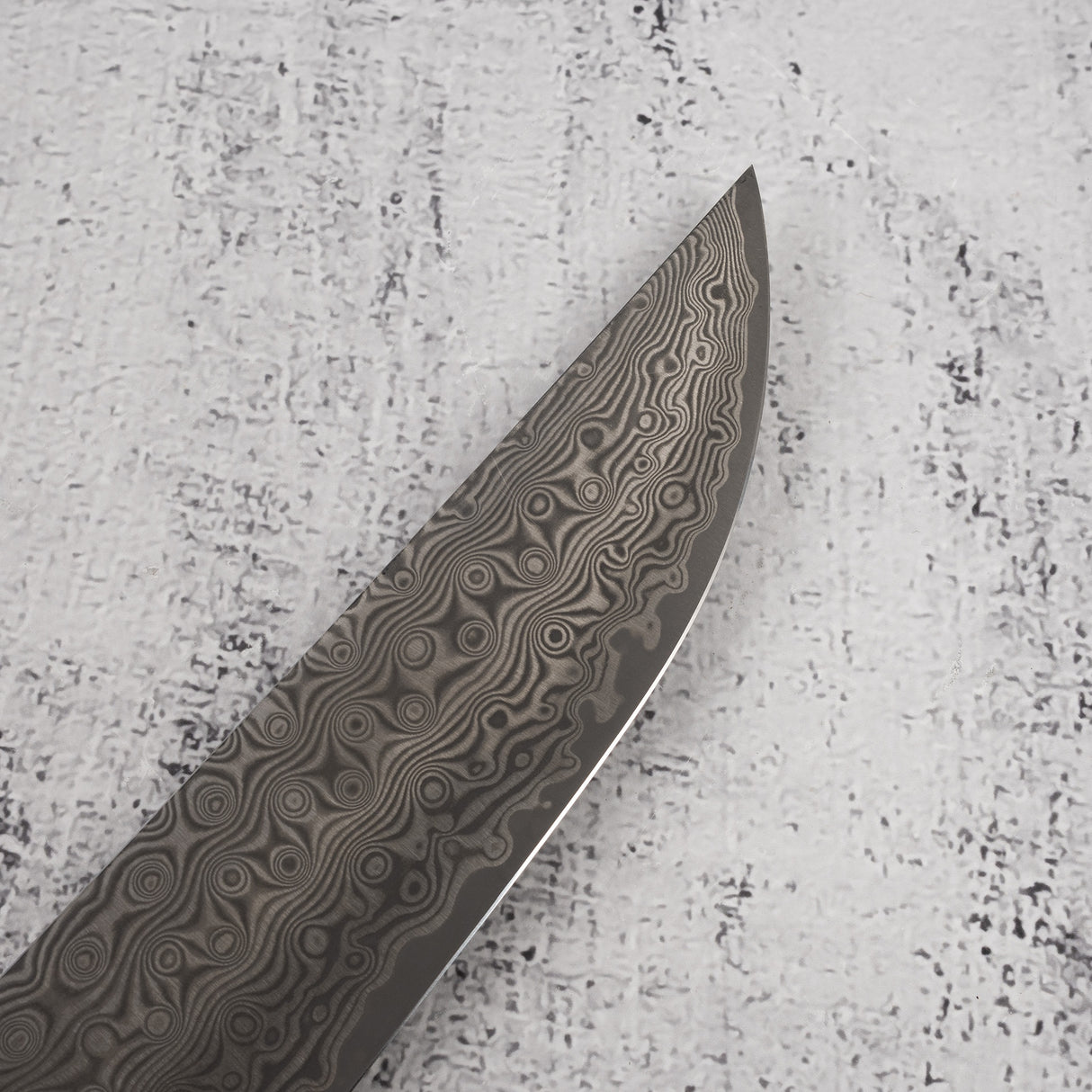 二唐刃物鍛造所 暗紋 SG2 レインドロップダマスカス 先丸筋引 270mm