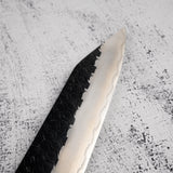 二唐刃物鍛造所 SG2 切付筋引 255mm 槌目 黒打ち