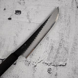 二唐刃物鍛造所 SG2 肉切り 165mm 黒打ち 槌目 エボニー材ハンドル