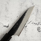 二唐刃物鍛造所 SG2 黒打ち 槌目 ペティナイフ 120mm