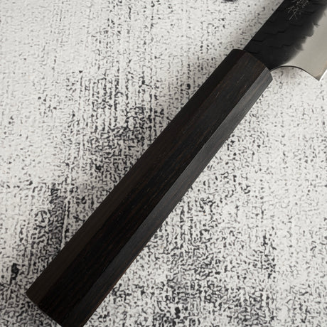 二唐刃物鍛造所 スーパーゴールド2 黒打ち 槌目 ペティナイフ 150mm