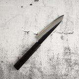 二唐刃物鍛造所 スーパーゴールド2 黒打ち 槌目 ペティナイフ 150mm