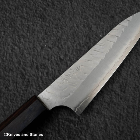 二唐刃物鍛造所 SG2 マット磨き 槌目 ペティナイフ 120mm