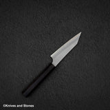 二唐刃物鍛造所 スーパーゴールド2 マット磨き 槌目 切付ペティ 120mm