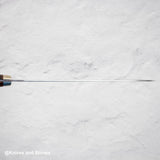 二唐刃物鍛造所 SG2 槌目マット磨き 牛刀 240mm 鞘付き