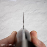 二唐刃物鍛造所 SG2 槌目マット磨き 切付菜切 180mm