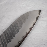二唐刃物鍛造所 SG2 槌目マット磨き 三徳 180mm