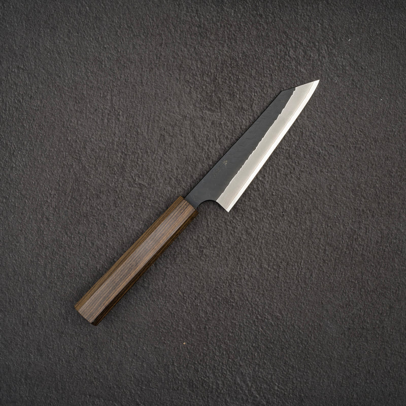 二唐刃物鍛造所 SG2 黒打ち 槌目 両刃 骨スキ 150mm