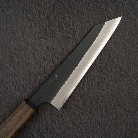 二唐刃物鍛造所 SG2 黒打ち 槌目 両刃 骨スキ 150mm
