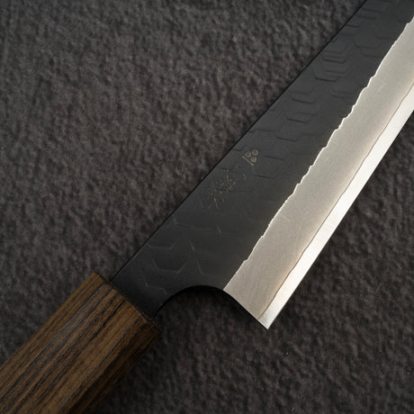 二唐刃物鍛造所 SG2 黒打ち 槌目 両刃 骨スキ 150mm