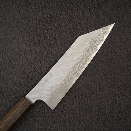 二唐刃物鍛造所 V金10号 ダマスカス 槌目 文化 175mm