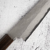 二唐刃物鍛造所 V金10号 ダマスカス 槌目 ペティナイフ 150mm