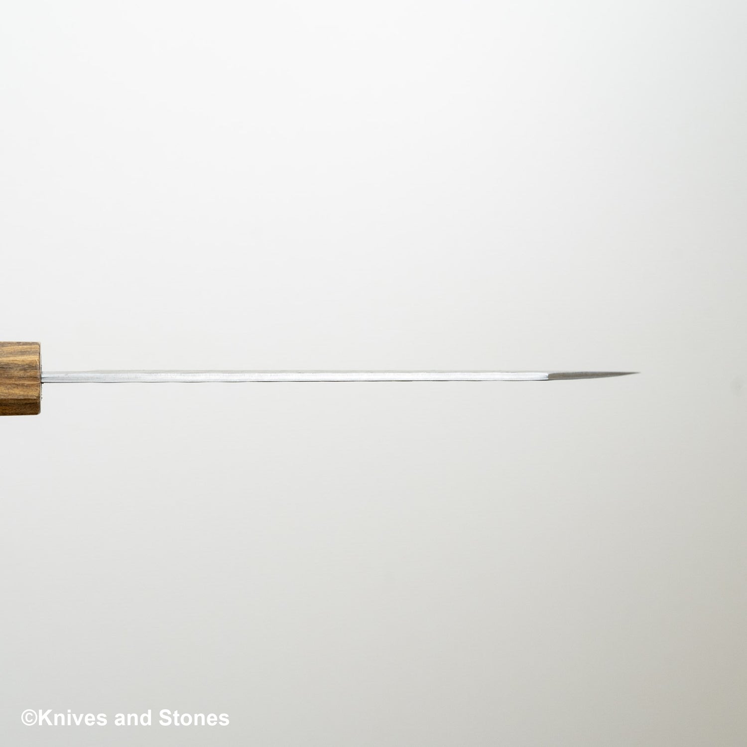二唐刃物鍛造所 青紙スーパー マット磨き 槌目 文化 180mm