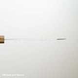 二唐刃物鍛造所 青紙スーパー マット磨き 槌目 文化 180mm