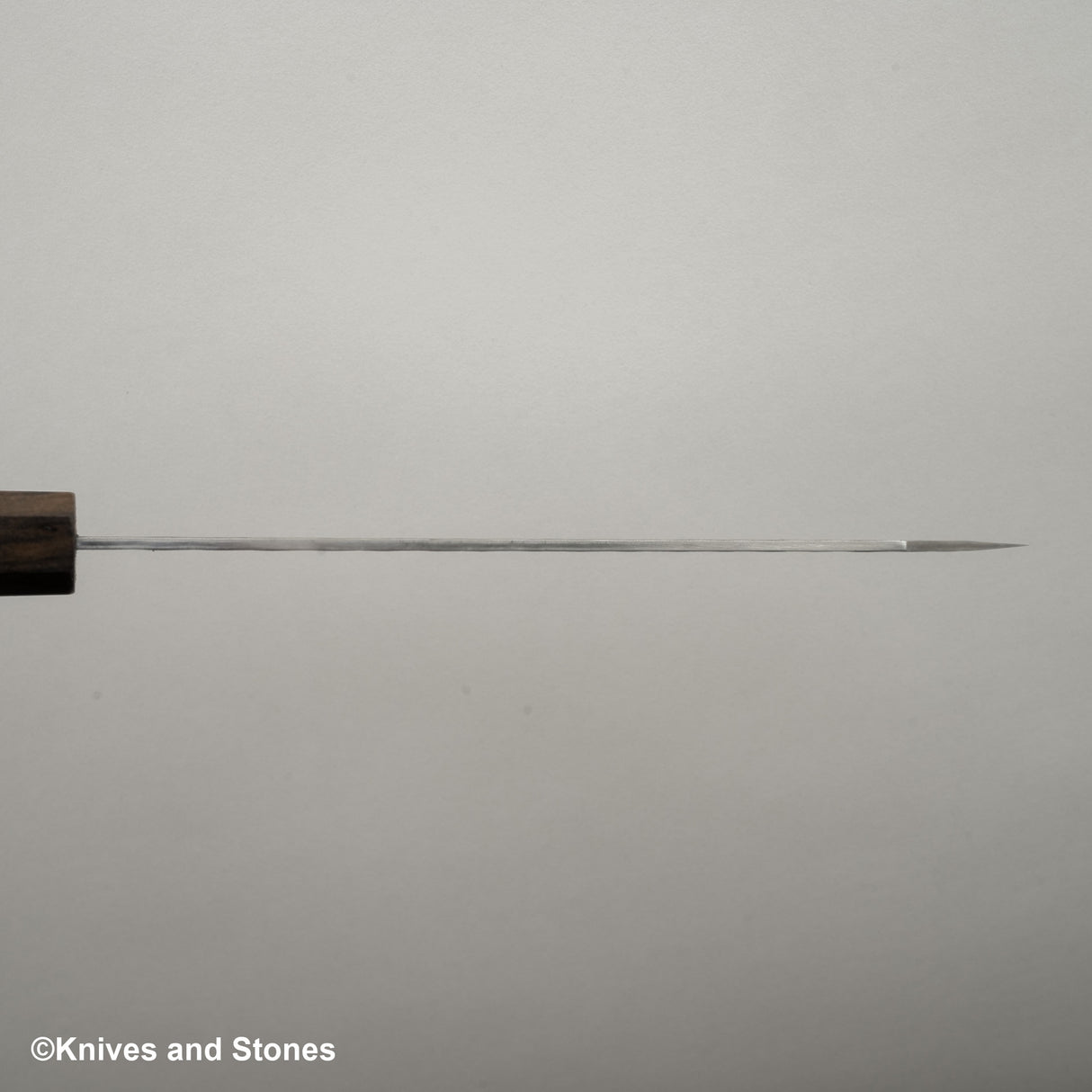 二唐刃物鍛造所 青紙スーパー マット磨き 槌目仕上げ 切付牛刀 210mm
