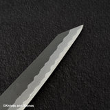 二唐刃物鍛造所 青紙スーパー マット磨き 槌目 ペティ 150mm