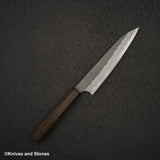 二唐刃物鍛造所 青紙スーパー マット磨き 槌目仕上げ ペティナイフ 150mm