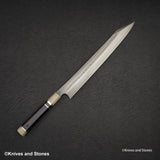 二唐刃物鍛造所 青二鋼 本焼 切付柳刃 300mm
