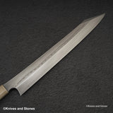 二唐刃物鍛造所 青二鋼 本焼 切付柳刃 300mm