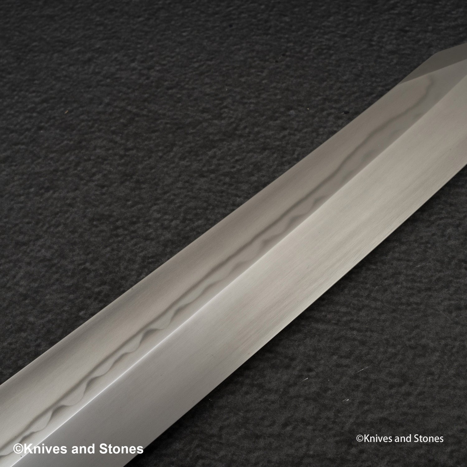 二唐刃物鍛造所 青二鋼 本焼 切付柳刃 300mm
