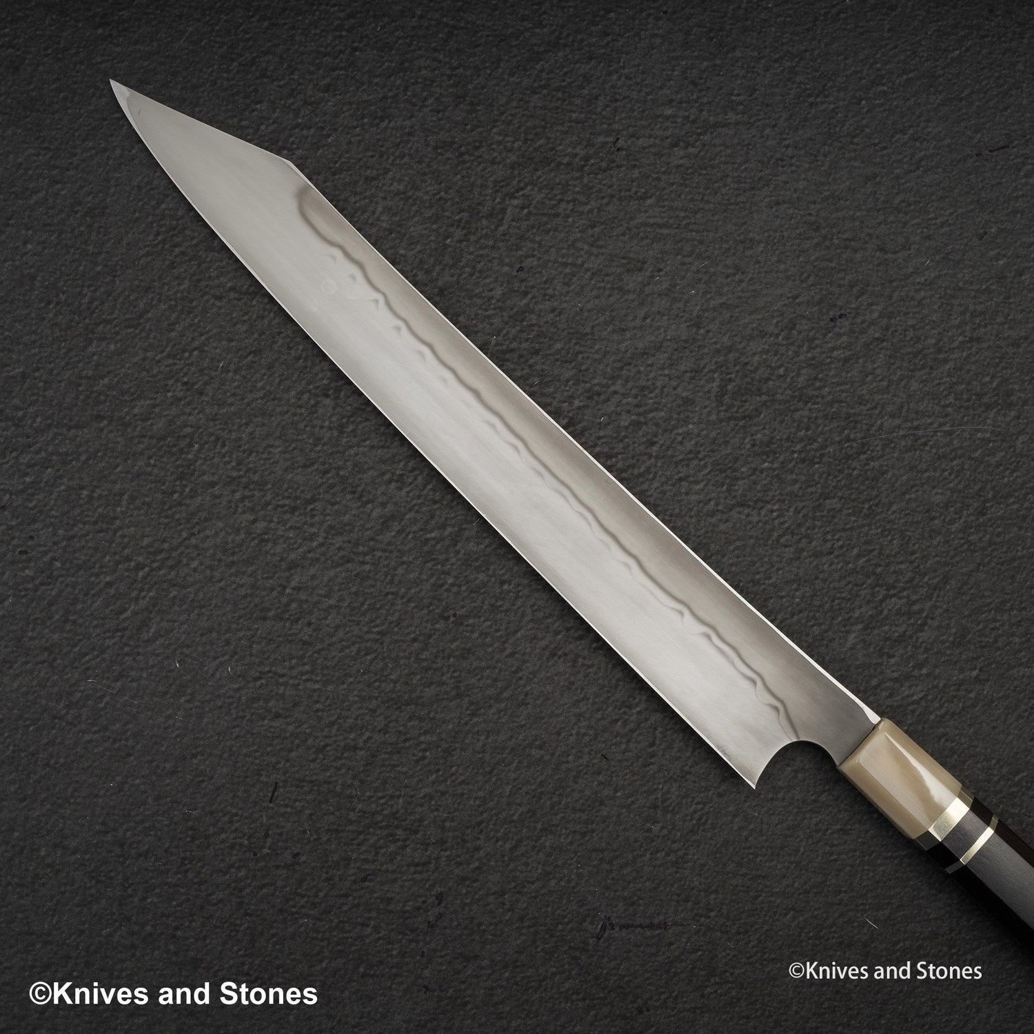二唐刃物鍛造所 青二鋼 本焼 切付柳刃 300mm