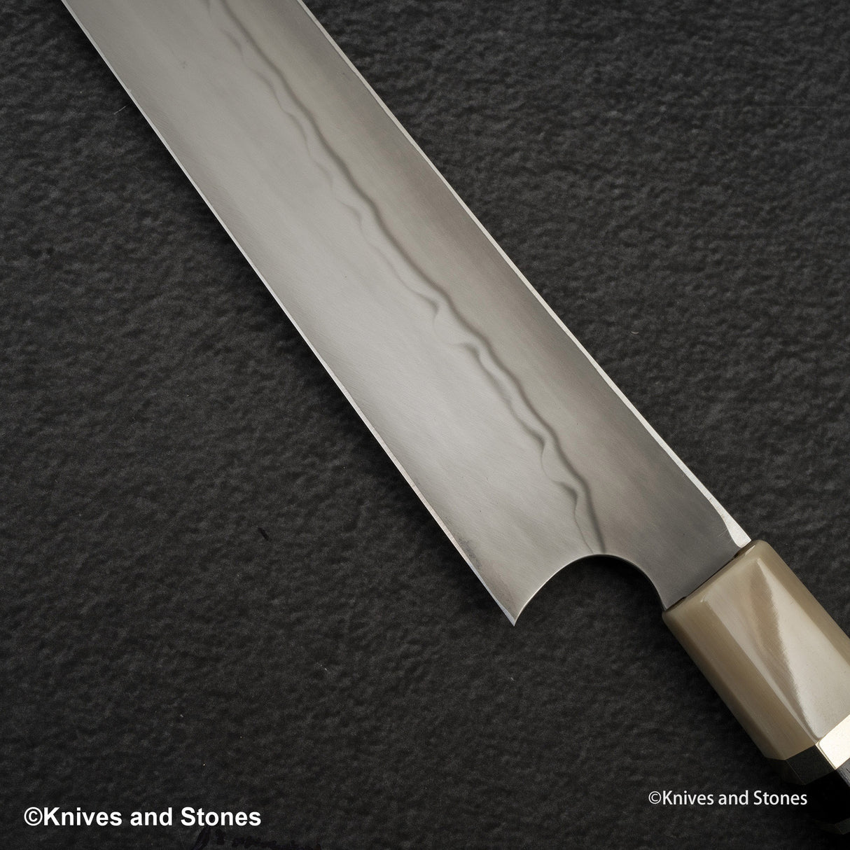 二唐刃物鍛造所 青二鋼 本焼 切付柳刃 300mm
