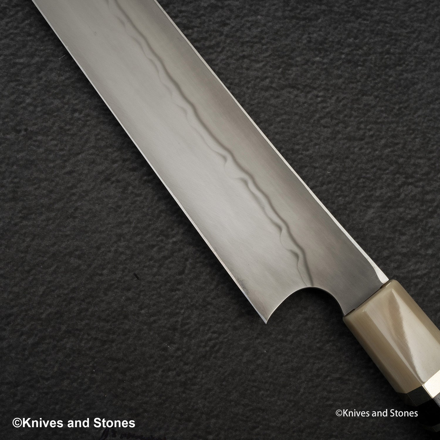 二唐刃物鍛造所 青二鋼 本焼 切付柳刃 300mm