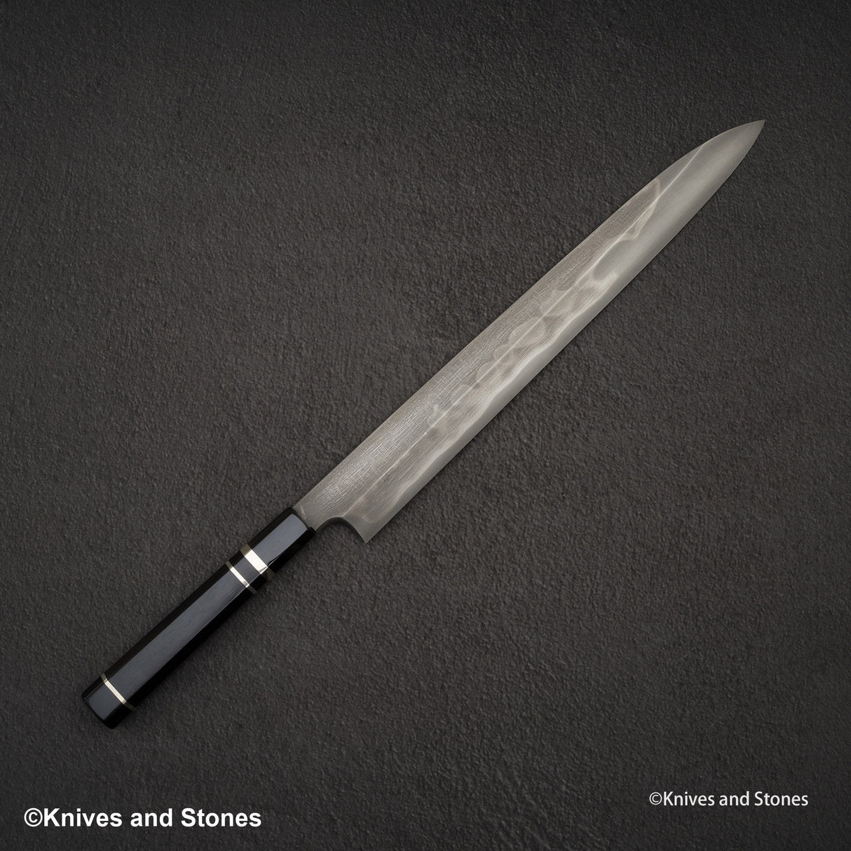 二唐刃物鍛造所 青二鋼 本焼 柳刃 330mm