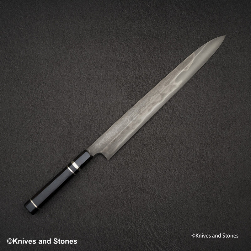 二唐刃物鍛造所 青二鋼 本焼 柳刃 330mm