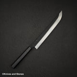 二唐刃物鍛造所 SG2 黒打ち 槌目 先丸筋引 270mm