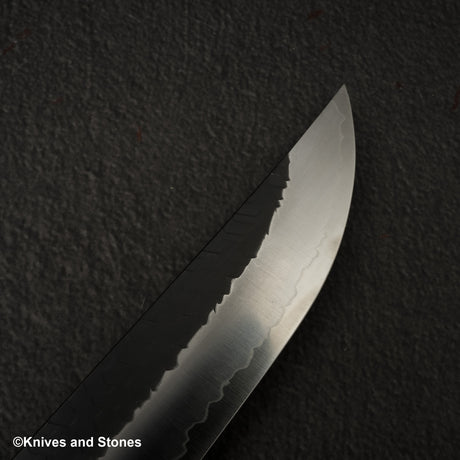 二唐刃物鍛造所 SG2 黒打ち 槌目 先丸筋引 270mm