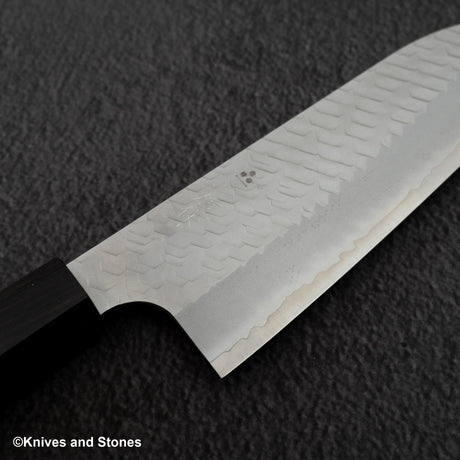 二唐刃物鍛造所 SG2 槌目 マット 三徳 180mm