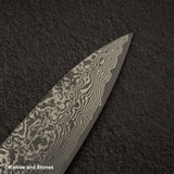 佐治打刃物 SG2 ブラックダマスカス 牛刀 210mm