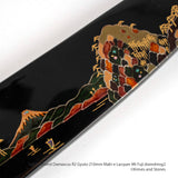佐治打刃物 スーパーゴールド2 ダイヤモンドダマスカス 牛刀 210mm 富士山蒔絵漆鞘・ハンドルセット