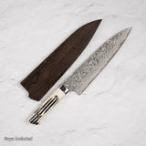 佐治打刃物 ブラックダマスカス スーパーゴールド2 牛刀 210mm