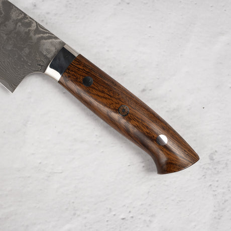 佐治打刃物 ブラックダマスカス スーパーゴールド2 三徳 180mm