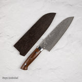 佐治打刃物 ブラックダマスカス スーパーゴールド2 三徳 180mm