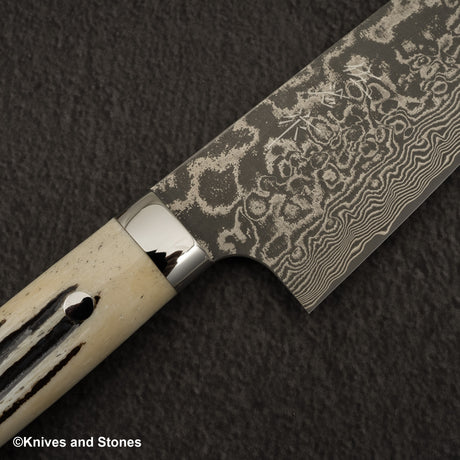 佐治打刃物 SG2 ブラックダマスカス 文化 180mm