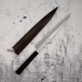 青木刃物製作所 銀三鋼 柳刃 270mm 左利き用 鞘付き