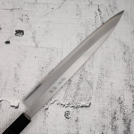 青木刃物製作所 銀三鋼 柳刃 270mm 左利き用 鞘付き