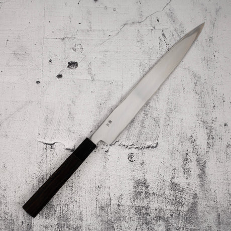 青木刃物製作所 銀三鋼 柳刃 270mm 左利き用 鞘付き