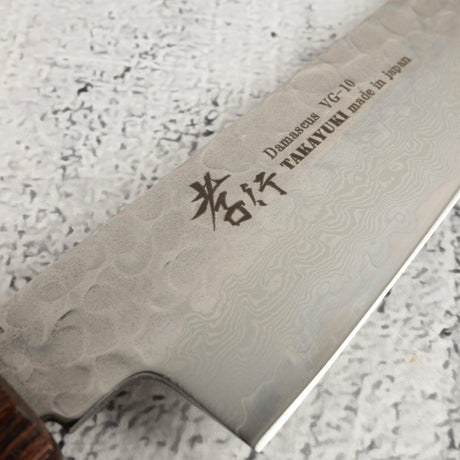 青木刃物製作所 V金10号 33層ダマスカス ペティナイフ 150mm