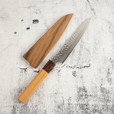 青木刃物製作所 V金10号 33層ダマスカス ペティナイフ 150mm