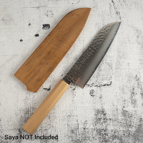 青木刃物製作所 V金10号 33層ダマスカス 三徳 170mm ゴールド