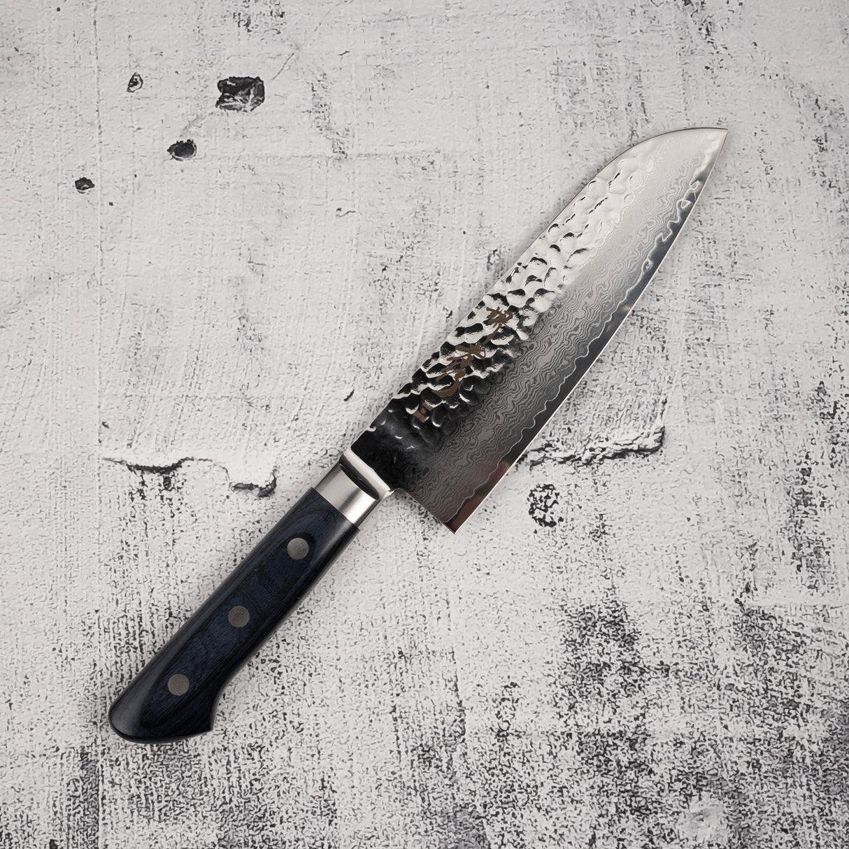 青木刃物製作所 V金10号 33層ダマスカス 三徳 180mm