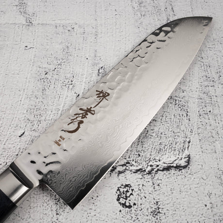 青木刃物製作所 V金10号 33層ダマスカス 三徳 180mm