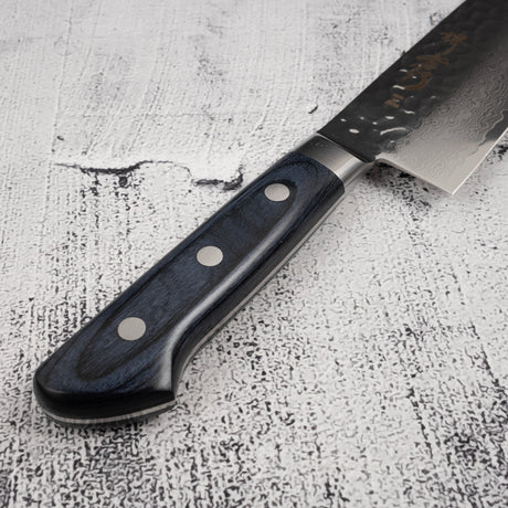青木刃物製作所 V金10号 33層ダマスカス 三徳 180mm